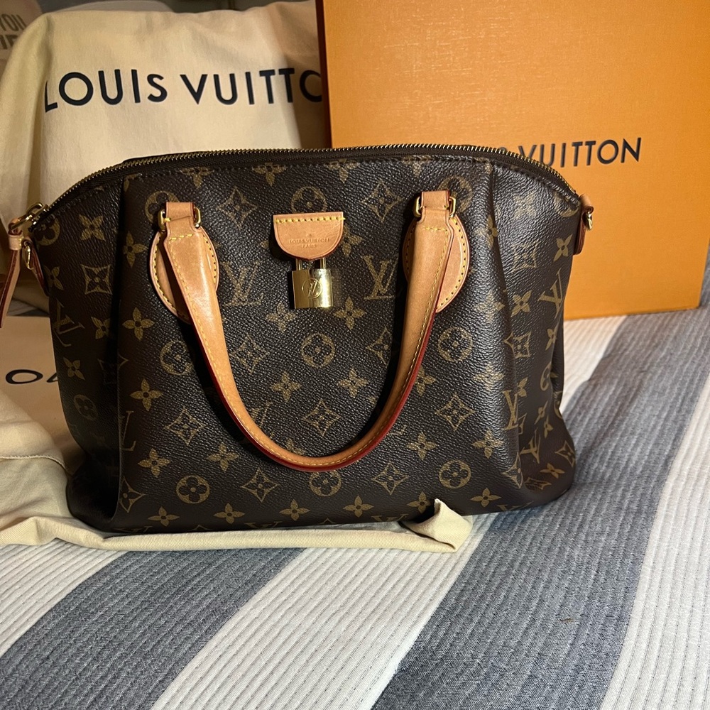 Louis Vuitton Rivoli MM monogram coated canvas shoulder bag